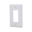 Eaton 1 -Gang Midsize Size White Polycarbonate Indoor Decorator Wall Plate