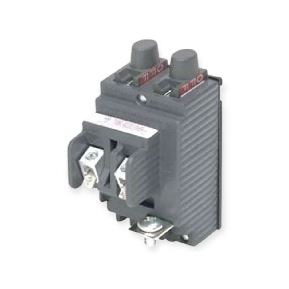 UBIP2020 Used Pushmatic Replacement. 20 Amp Tandem Single Pole Circuit Breaker Manufactured By Connecticut Electric